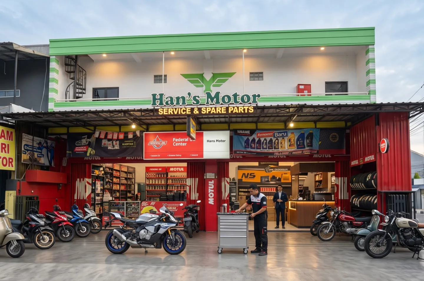 Han's Motor Batu Banner